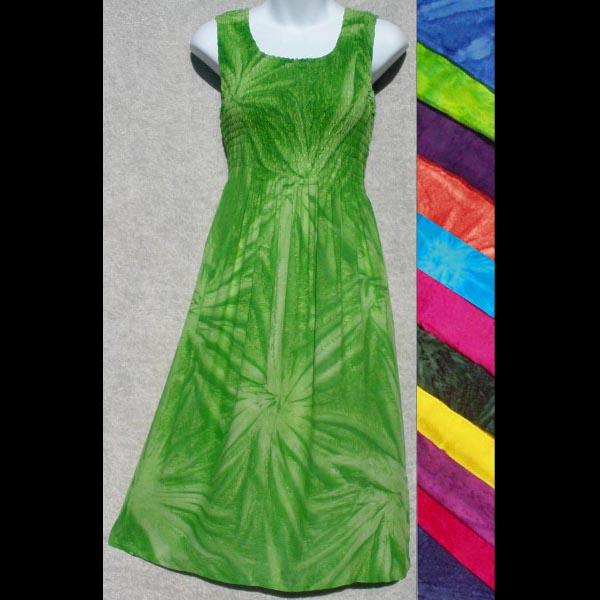 Fizzy Tie-Dye Sarong Tank Dress-Dresses-Peaceful People