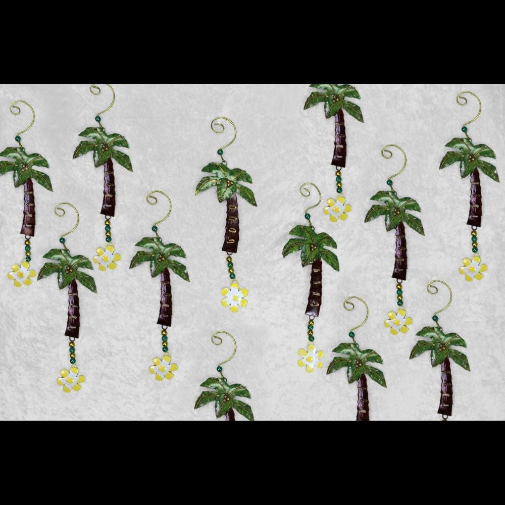 12 Palm Tree Ornaments (1.78)-Handicrafts-Peaceful People
