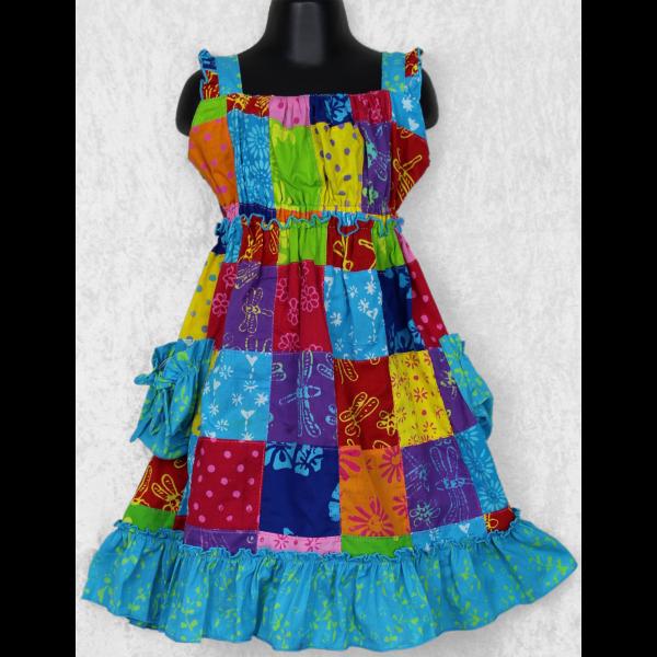 Harper's Patchwork Dress (Ages:2, 4, 6)-Children's Clothes-Peaceful People