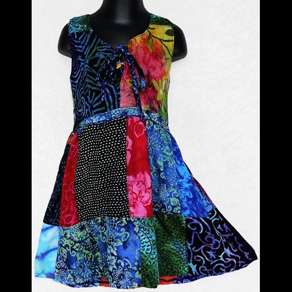 Madison's Patchwork Dress (Ages: 2,4,6, 8,10)-Children's Clothes-Peaceful People