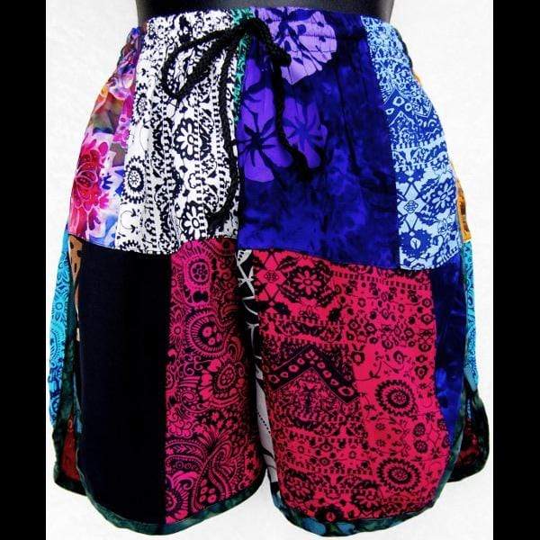 Women's Patchwork Shorts-Pants-Peaceful People
