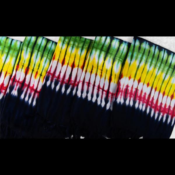 Rasta Tie-Dye Sarongs-Sarongs-Peaceful People