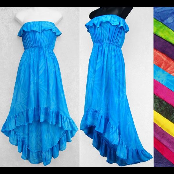 Fizzy Tie-Dye Flamenco Dress-Dresses-Peaceful People