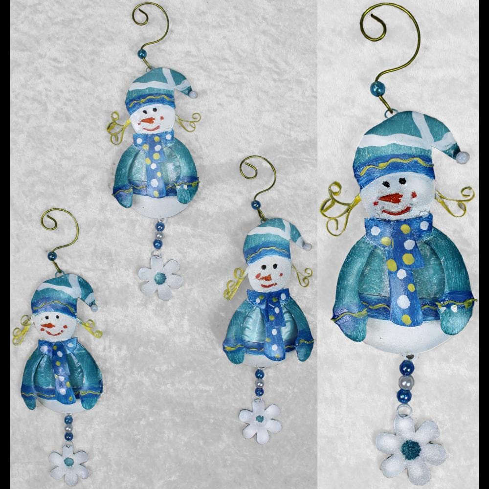 Set of 12 Snow Girl Ornaments (1.33 each)-Handicrafts-Peaceful People