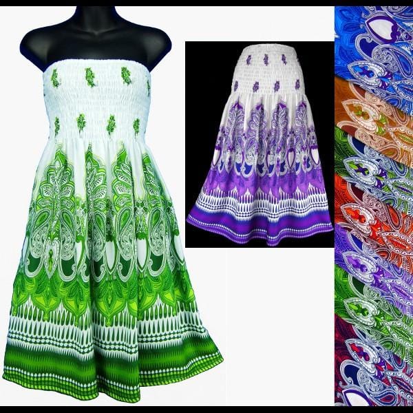 Taj Tube-Top Convertible Dress/Skirt-Dresses-Peaceful People