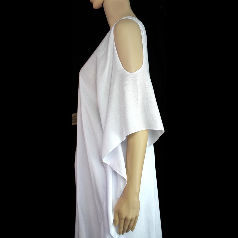 White Open Shoulder Top-Tops-Peaceful People