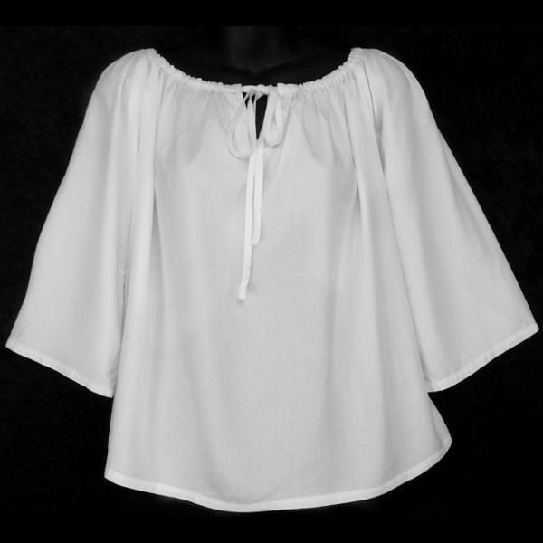 white peasant shirt