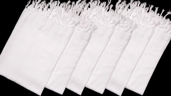 Extra Long White Sarongs (80 Inch)-Sarongs-Peaceful People